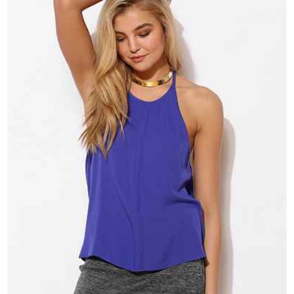 Silence + Noise Purple Draped Halter